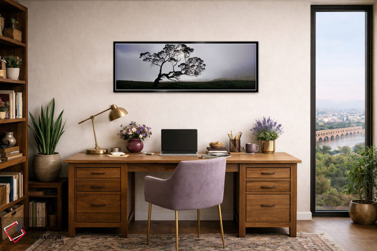 تابلو دکوراتیو Mauna Kea, Kamuela, Big Island, Hawaii, USA,سایه درخت ک… اثر پانورامیک ایمجز - D2B