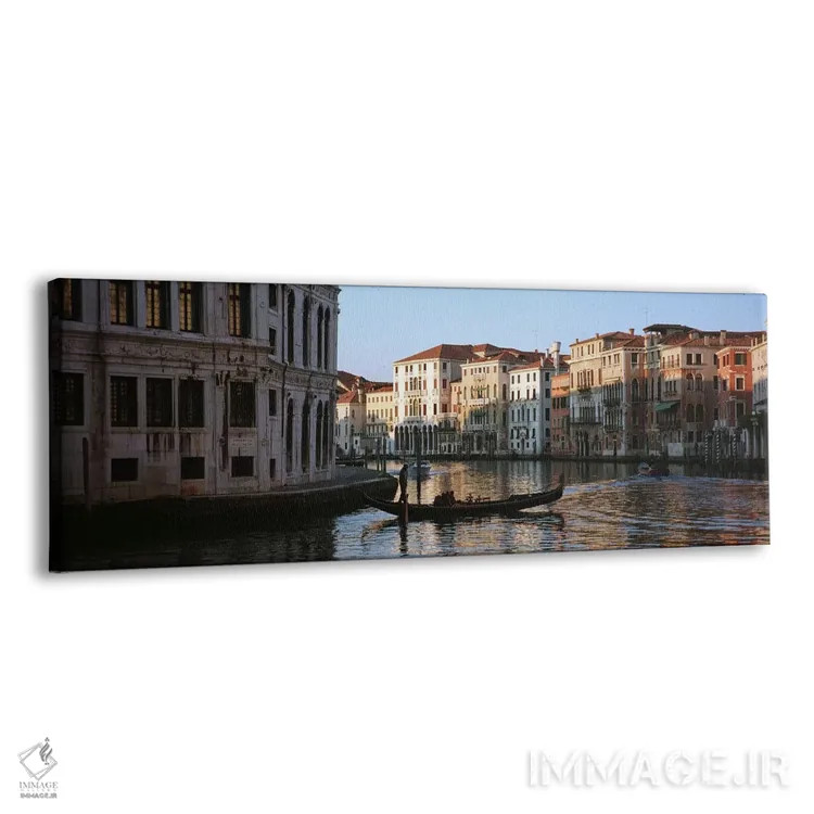 تابلو دکوراتیو Grand Canal, Venice, Italy,قایق های در حال حرکت در کانا… اثر پانورامیک ایمجز - نمای پرسپکتیو محصول