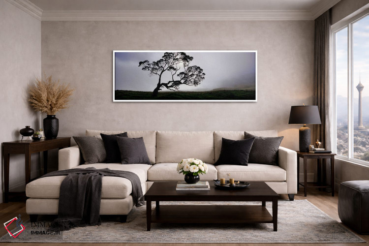 تابلو دکوراتیو Mauna Kea, Kamuela, Big Island, Hawaii, USA,سایه درخت ک… اثر پانورامیک ایمجز - D5W