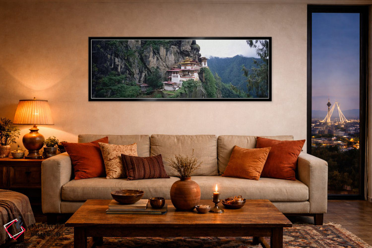 تابلو دکوراتیو Paro Valley, Kingdom Of Bhutan,صومعه تاکسانگ پالپوگ ، د… اثر پانورامیک ایمجز - D5B