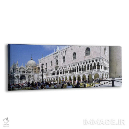 تابلو دکوراتیو St. Mark's Square, Venice, Italy,گردشگر بیرون از کلیسای… اثر پانورامیک ایمجز - نمای پرسپکتیو محصول