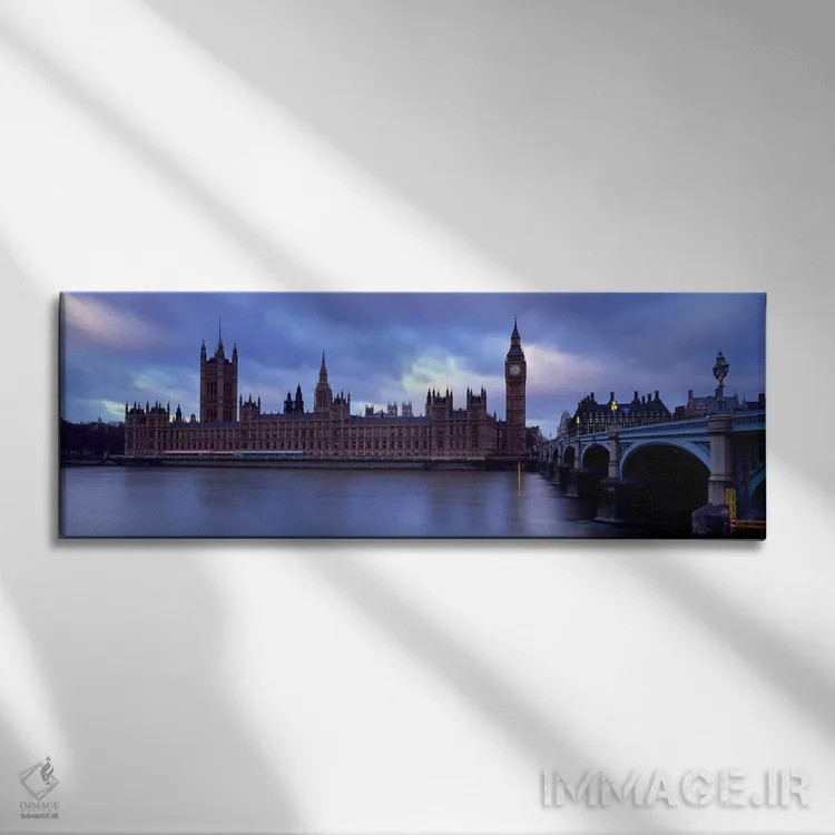 تابلو دکوراتیو London, England, United Kingdom,کاخ وست مینستر در روزی… اثر پانورامیک ایمجز - نمای روبهرو روی دیوار
