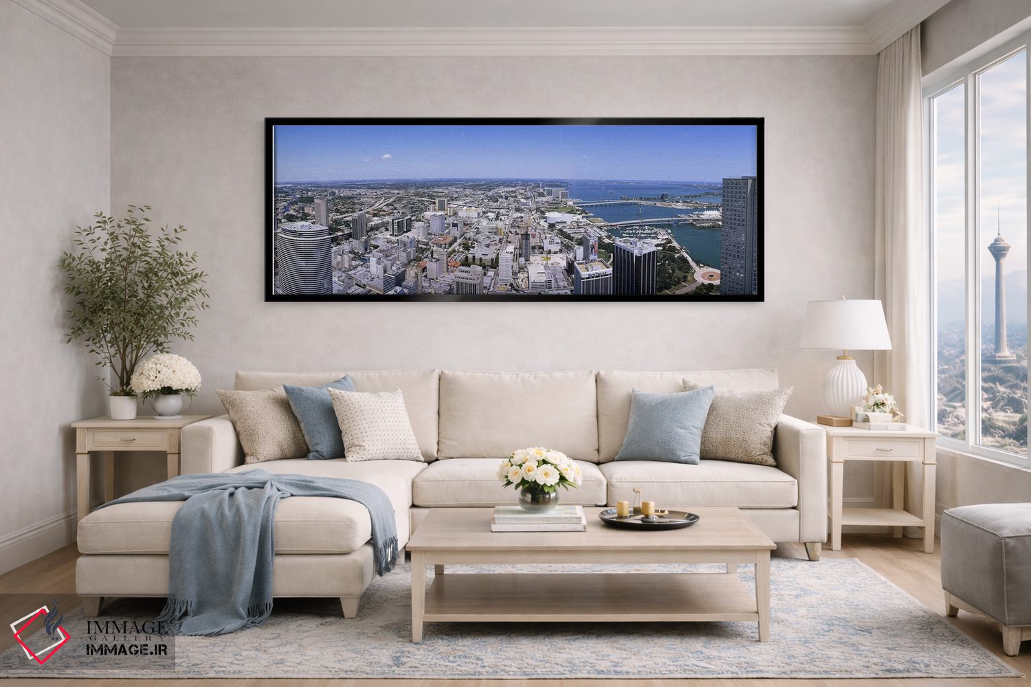 تابلو دکوراتیو Miami, Florida, USA #2,نمای هوایی از شهر میامی، فلوریدا… اثر پانورامیک ایمجز - D6B