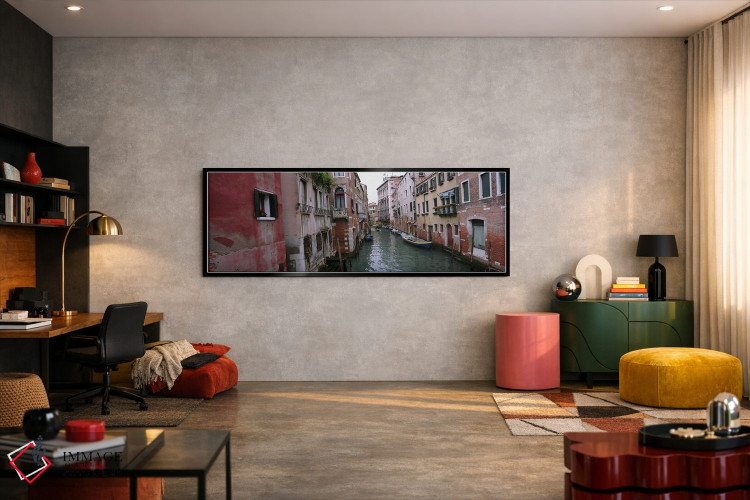 تابلو دکوراتیو Grand Canal, Venice, Italy,ساختمان های کنار کانال، کانا… اثر پانورامیک ایمجز - D4B