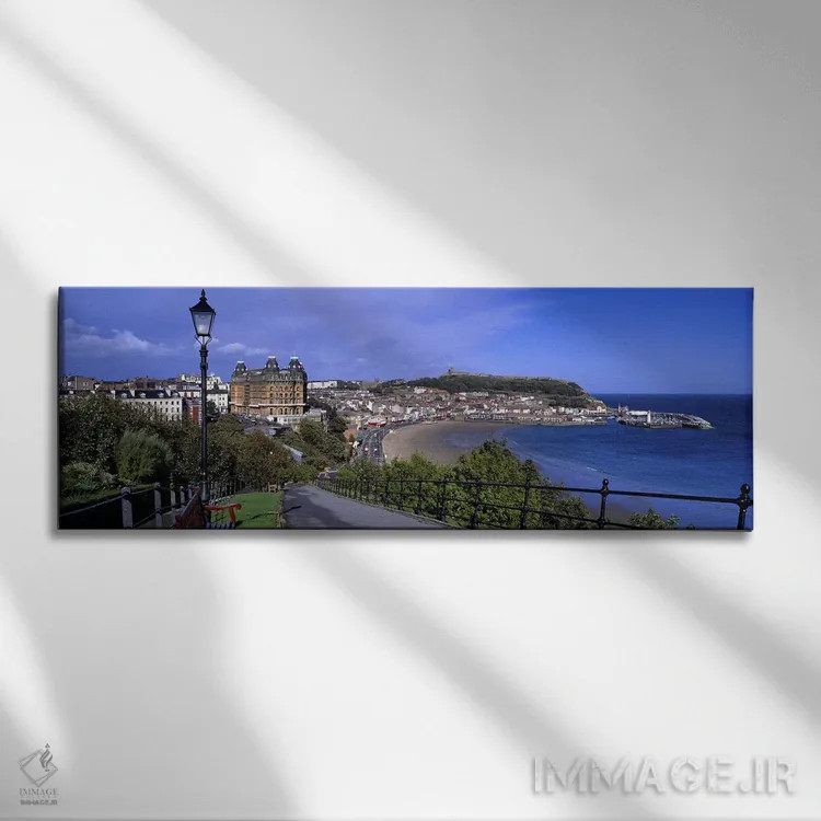 تابلو دکوراتیو Scarborough, North Yorkshire, England, United Kingdom,خ… اثر پانورامیک ایمجز - نمای روبهرو روی دیوار