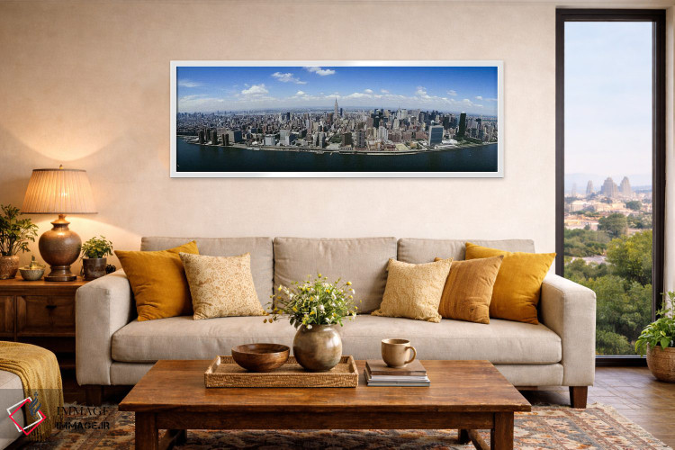 تابلو دکوراتیو New York City, New York State, USA,نمای هوایی از شهر من… اثر پانورامیک ایمجز - D5W