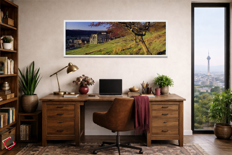 تابلو دکوراتیو North Yorkshire, England, United Kingdom,کلیسایی بر فرا… اثر پانورامیک ایمجز - D1W