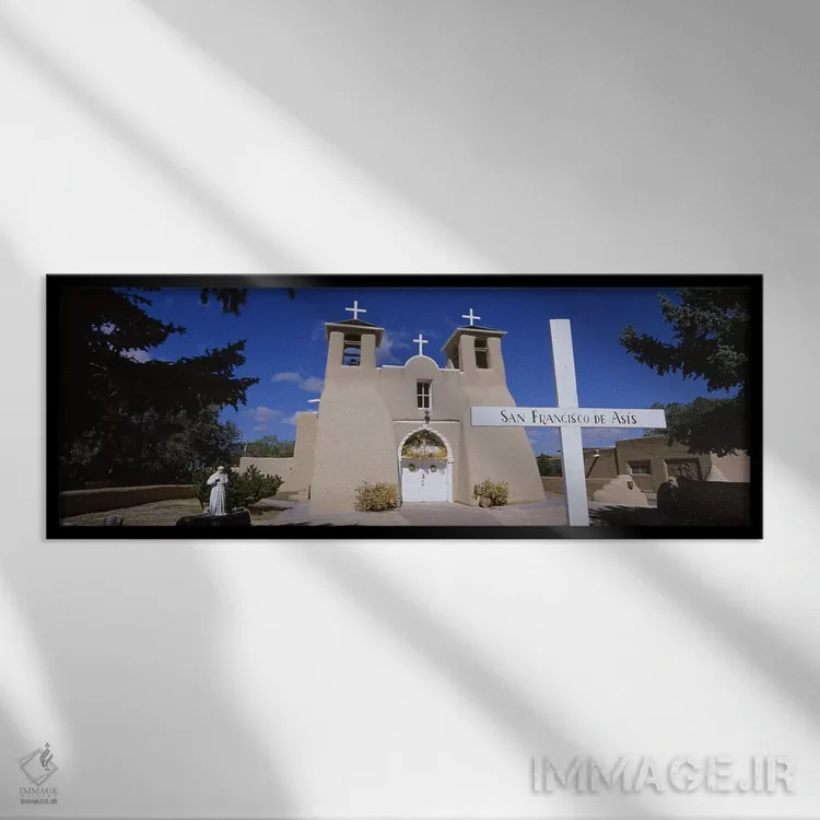 تابلو دکوراتیو San Francisco de Asis Church, Ranchos De Taos, New Mexi… اثر پانورامیک ایمجز - نمای قابدار مشکی