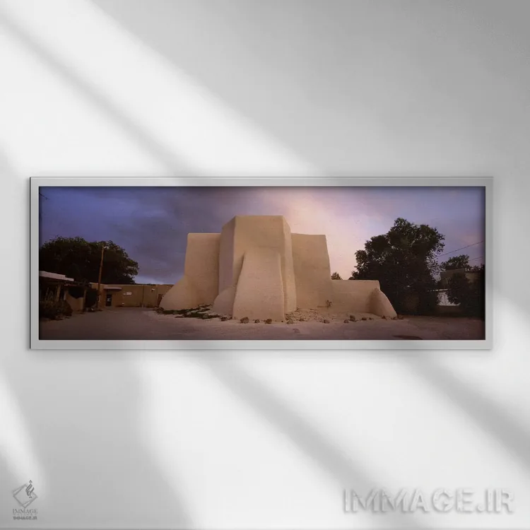تابلو دکوراتیو San Francisco de Asis Church, Ranchos De Taos, New Mexi… اثر پانورامیک ایمجز - نمای قابدار سفید