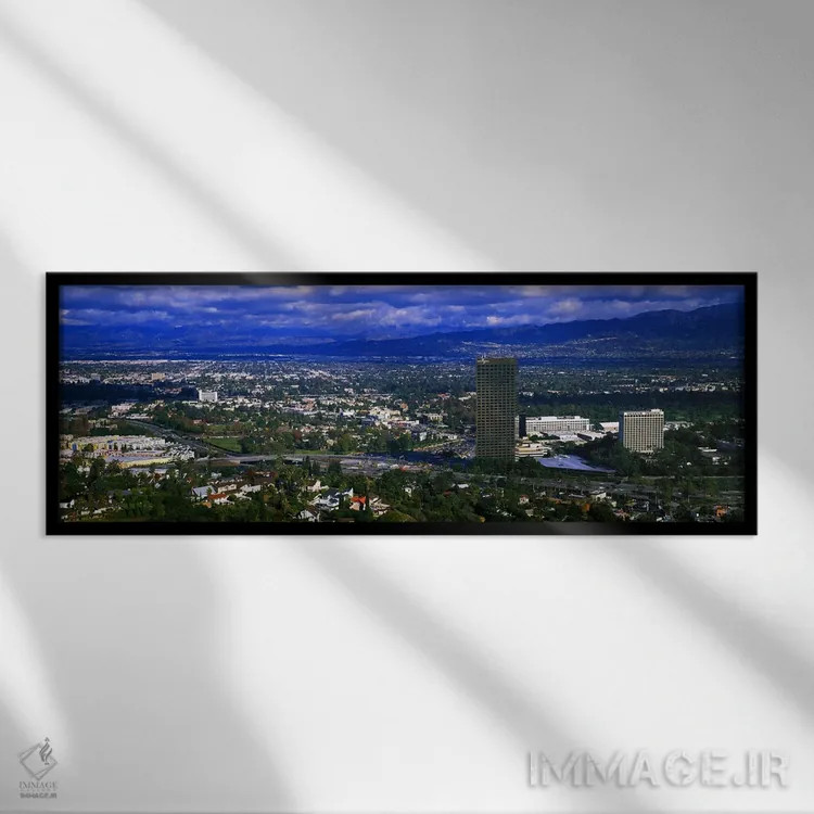 تابلو دکوراتیو Studio City, San Fernando Valley, Los Angeles, Californ… اثر پانورامیک ایمجز - نمای قابدار مشکی