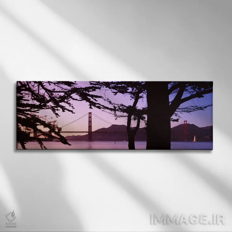 تابلو دکوراتیو Golden Gate Bridge, San Francisco, California, USA,پل م… اثر پانورامیک ایمجز - نمای روبهرو روی دیوار