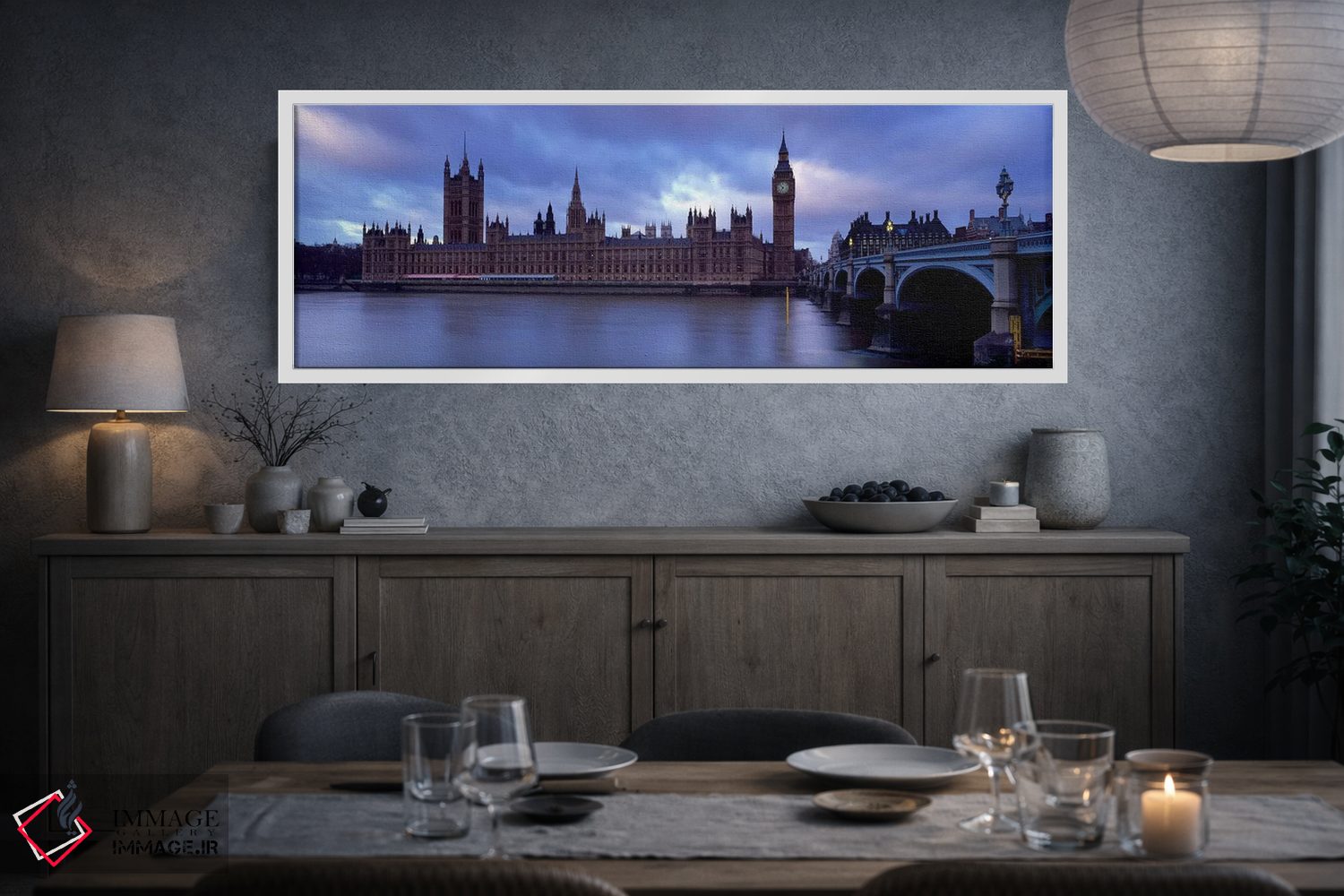 تابلو دکوراتیو London, England, United Kingdom,کاخ وست مینستر در روزی… اثر پانورامیک ایمجز - D3W
