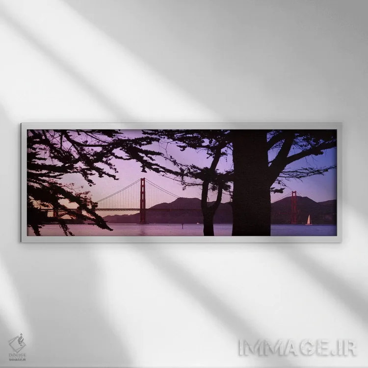 تابلو دکوراتیو Golden Gate Bridge, San Francisco, California, USA,پل م… اثر پانورامیک ایمجز - نمای قابدار سفید