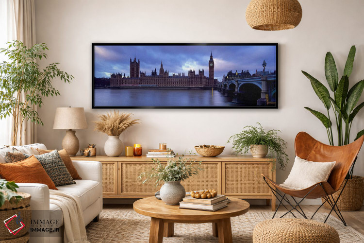 تابلو دکوراتیو London, England, United Kingdom,کاخ وست مینستر در روزی… اثر پانورامیک ایمجز - D4B