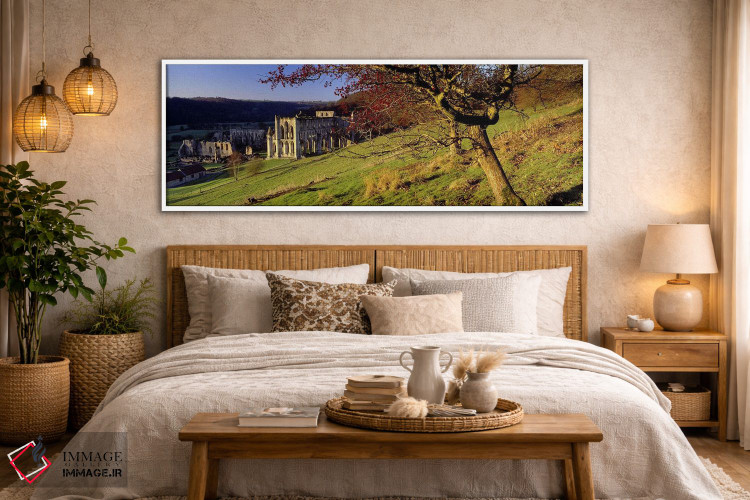 تابلو دکوراتیو North Yorkshire, England, United Kingdom,کلیسایی بر فرا… اثر پانورامیک ایمجز - D5W
