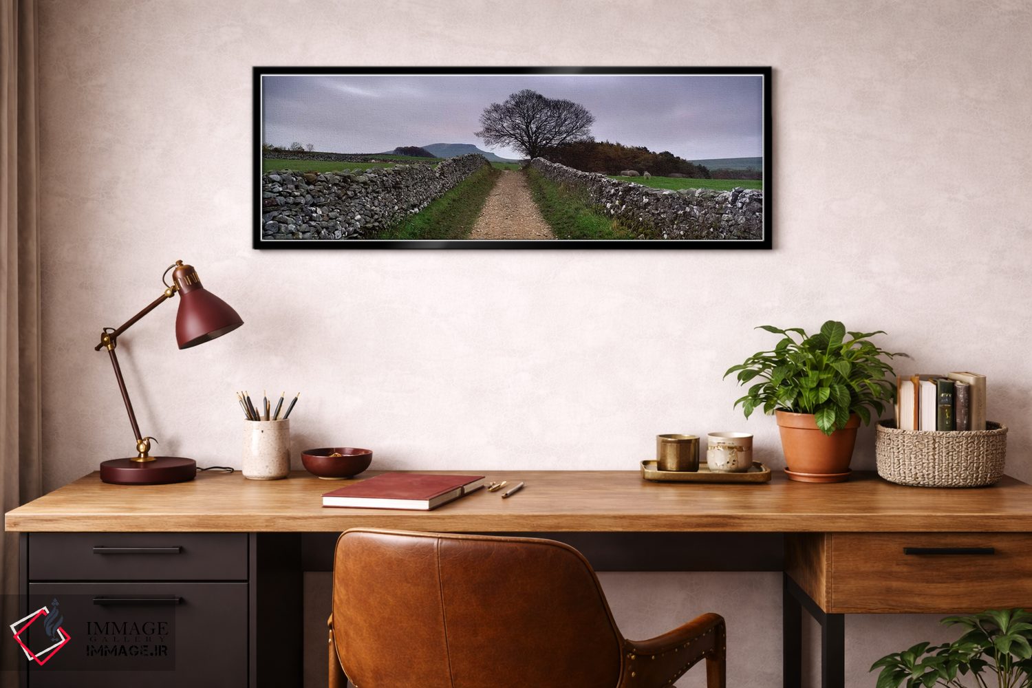 تابلو دکوراتیو Yorkshire Dales, England, United Kingdom,دیوارهای سنگی… اثر پانورامیک ایمجز - D3B