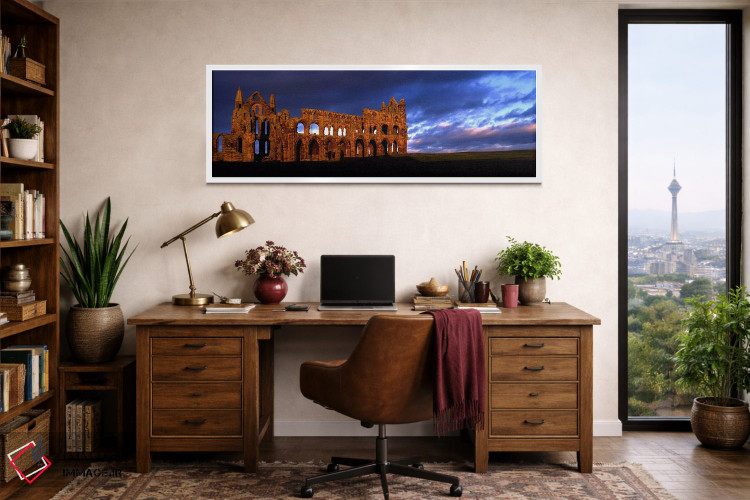 تابلو دکوراتیو Whitby, North Yorkshire, England, United Kingdom,ویرانه… اثر پانورامیک ایمجز - D1W