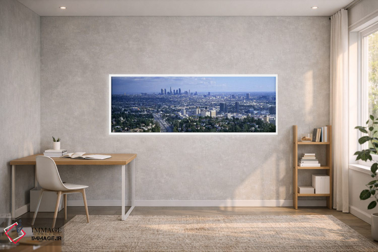 تابلو دکوراتیو Los Angeles, California, USA,نمای هوایی از شهر لس آنجلس… اثر پانورامیک ایمجز - D1W