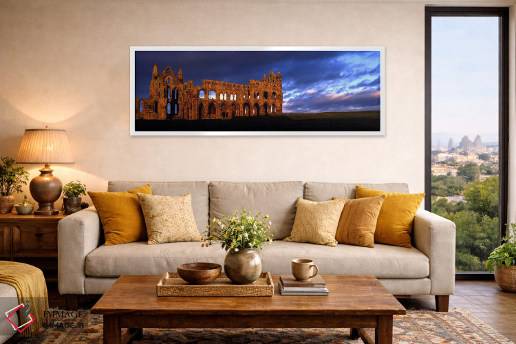 تابلو دکوراتیو Whitby, North Yorkshire, England, United Kingdom,ویرانه… اثر پانورامیک ایمجز - D4W
