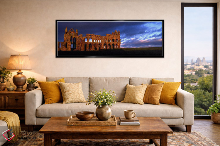 تابلو دکوراتیو Whitby, North Yorkshire, England, United Kingdom,ویرانه… اثر پانورامیک ایمجز - D6B
