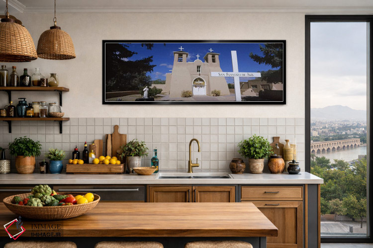 تابلو دکوراتیو San Francisco de Asis Church, Ranchos De Taos, New Mexi… اثر پانورامیک ایمجز - D3B