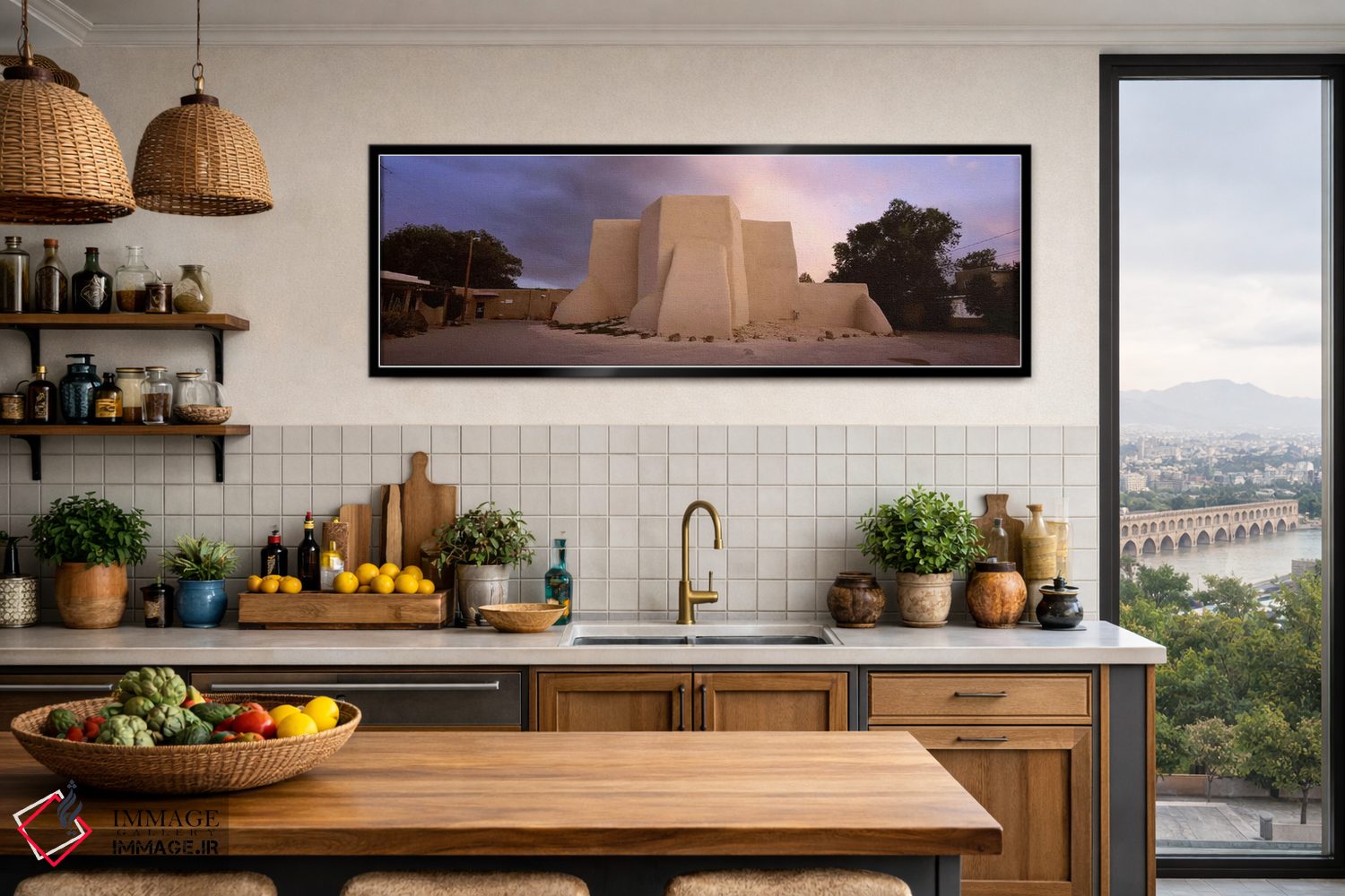 تابلو دکوراتیو San Francisco de Asis Church, Ranchos De Taos, New Mexi… اثر پانورامیک ایمجز - D3B