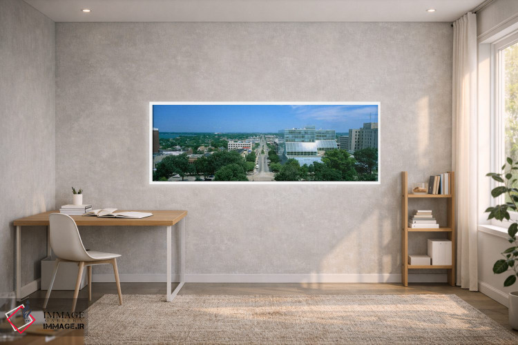 تابلو دکوراتیو E. Washington Ave, Madison, Wisconsin, USA,نمای بالا از… اثر پانورامیک ایمجز - D1W