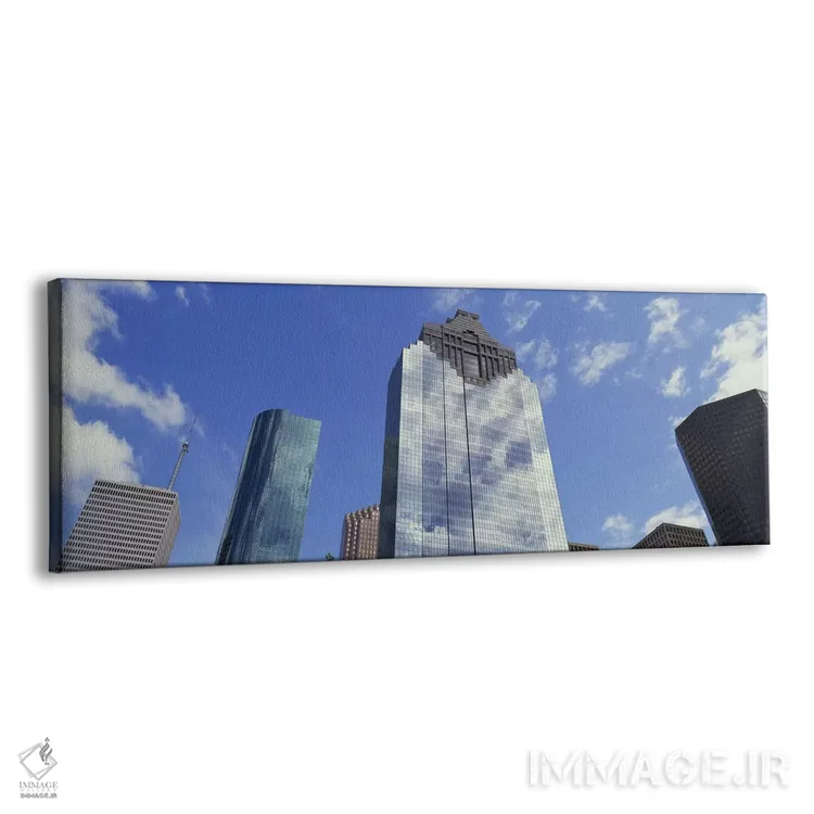 تابلو دکوراتیو Houston, Texas, USA,نمای زاویه پایین از ساختمان های ادا… اثر پانورامیک ایمجز - نمای پرسپکتیو محصول