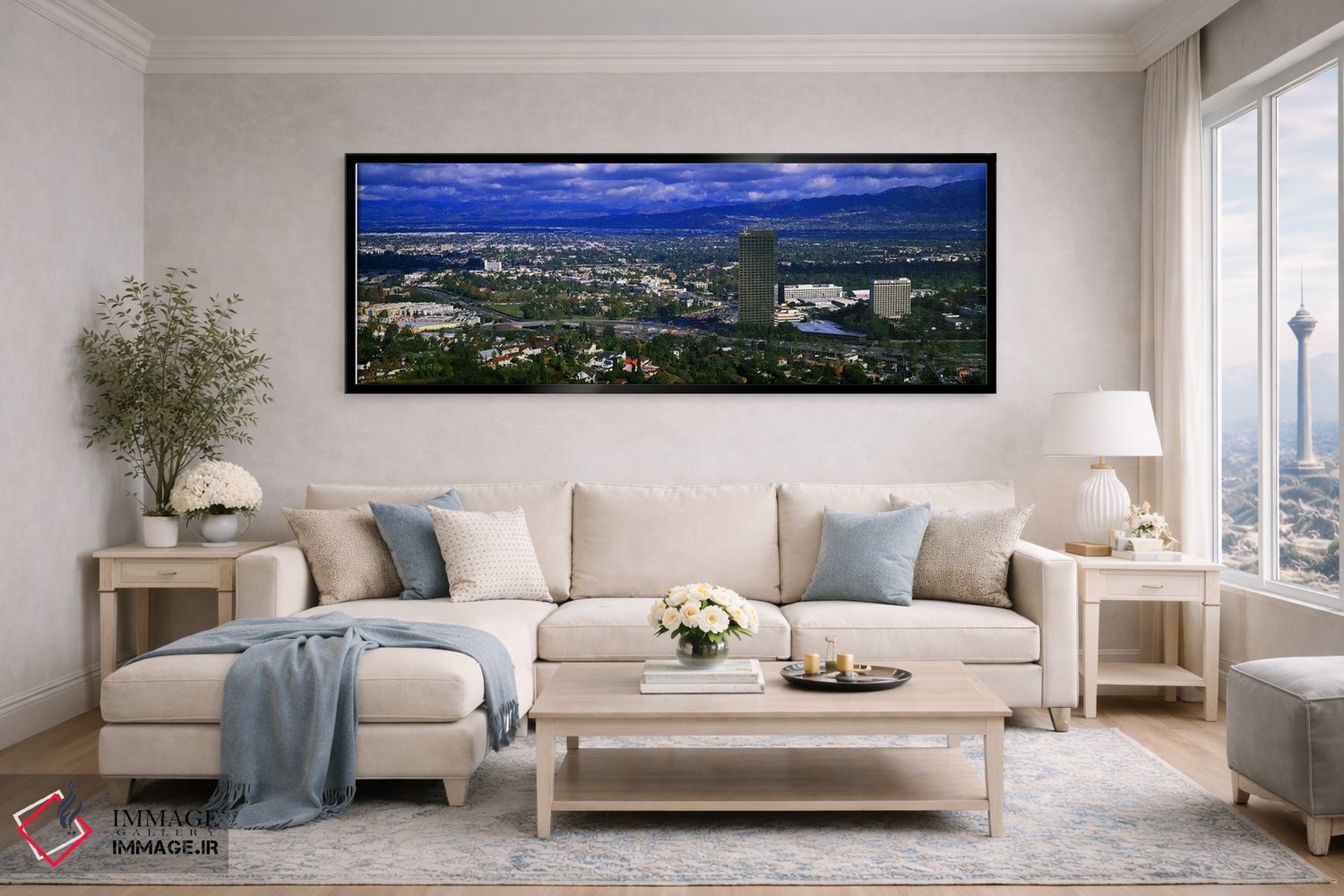 تابلو دکوراتیو Studio City, San Fernando Valley, Los Angeles, Californ… اثر پانورامیک ایمجز - D6B