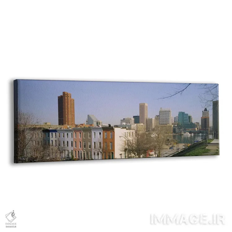 تابلو دکوراتیو Inner Harbor, Baltimore, Maryland, USA,نمای بالا از ساخ… اثر پانورامیک ایمجز - نمای پرسپکتیو محصول