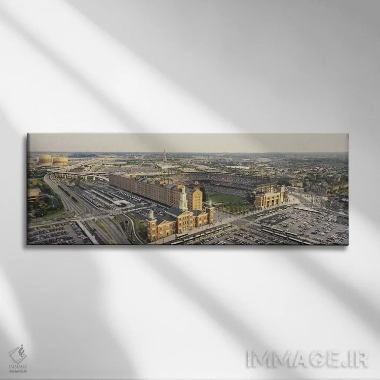 تابلو دکوراتیو Oriole Park at Camden Yards, Baltimore, Maryland, USA,ن… اثر پانورامیک ایمجز - نمای روبهرو روی دیوار