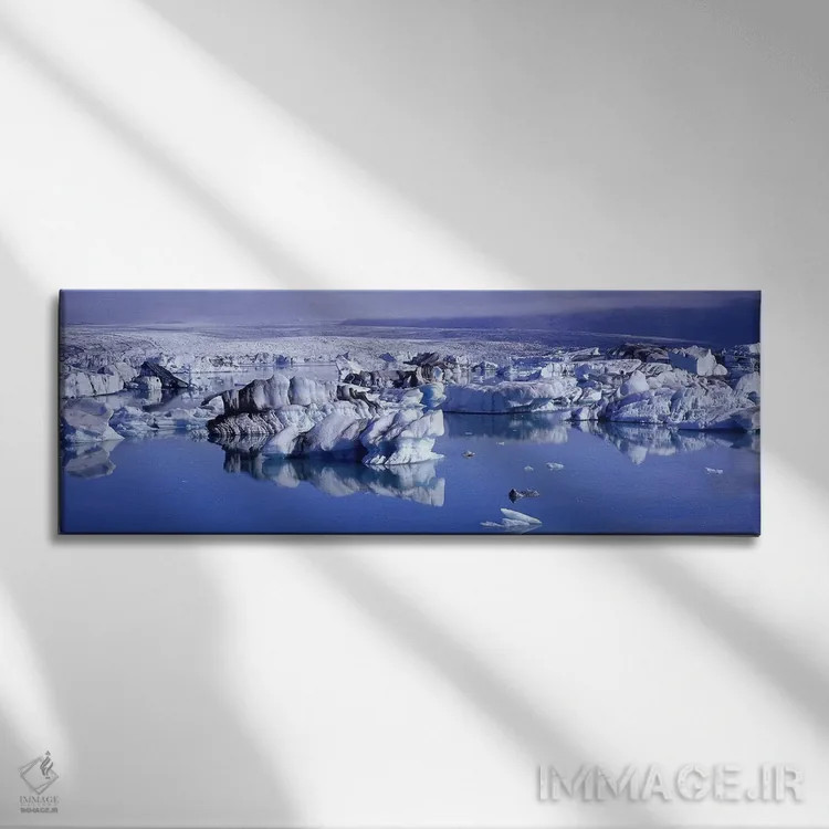 تابلو دکوراتیو Breidamerkurjokull, Vatnajokull, Iceland,تالاب یخچالی ی… اثر پانورامیک ایمجز - نمای روبهرو روی دیوار