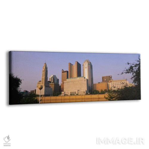 تابلو دکوراتیو Scioto River, Columbus, Ohio, USA,نمای زاویه پایین از س… اثر پانورامیک ایمجز - نمای پرسپکتیو محصول