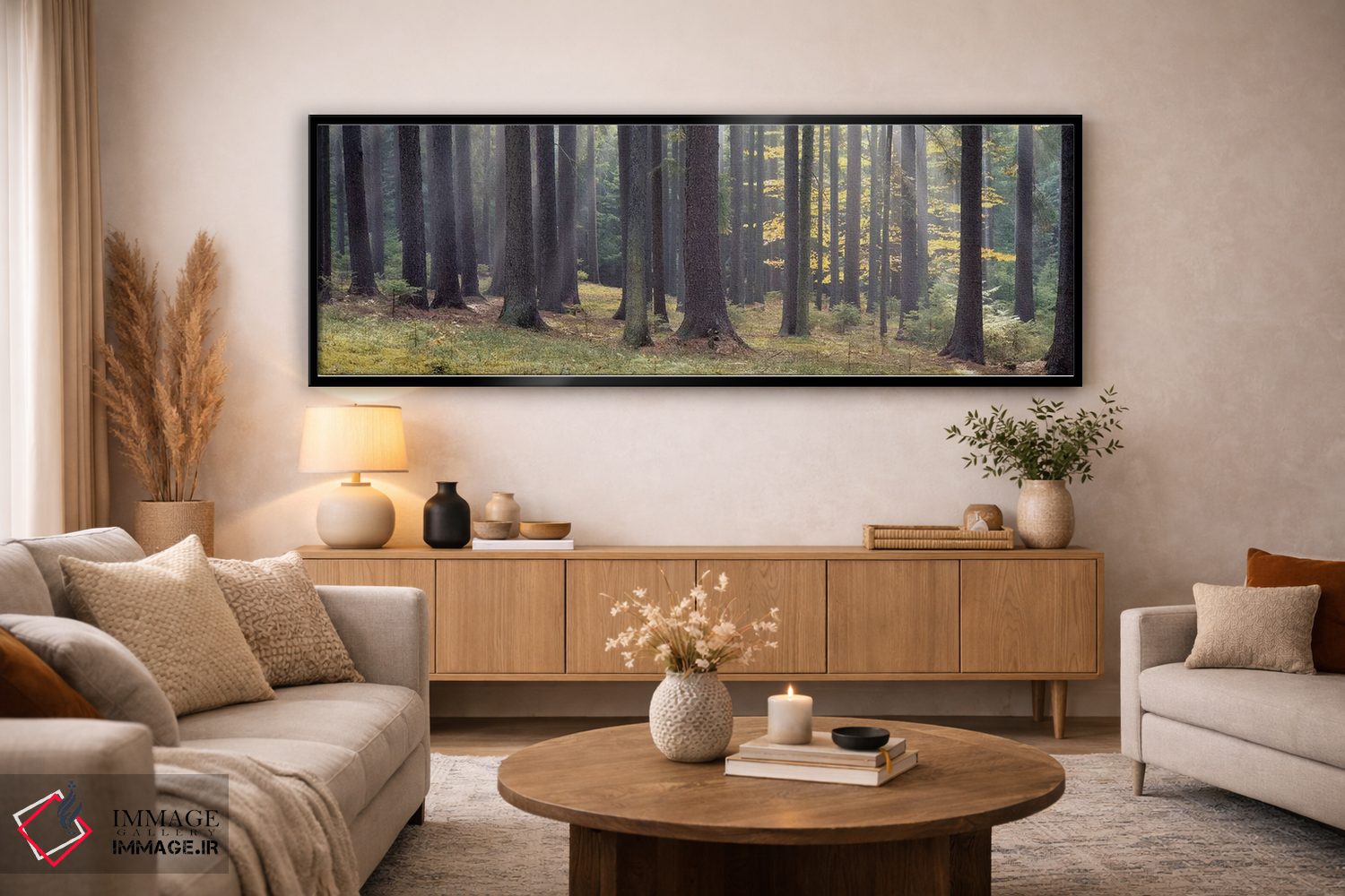 تابلو دکوراتیو South Bohemia, Czech Republic,درختان جنگل، بوهمیای جنوب… اثر پانورامیک ایمجز - D5B