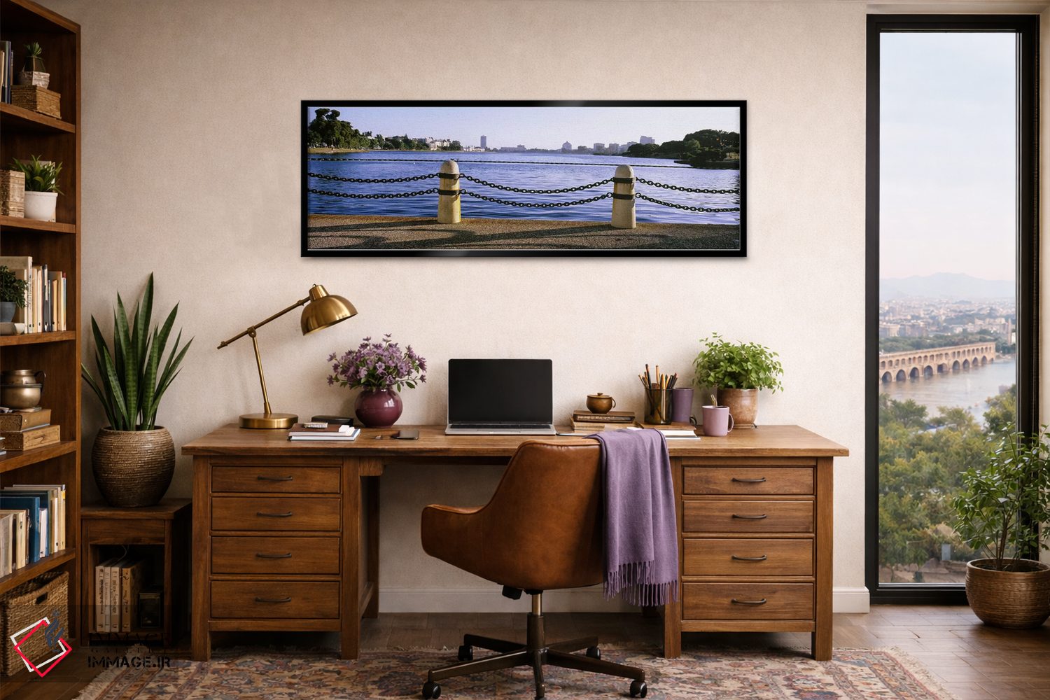 تابلو دکوراتیو Lake Merritt, Oakland, California, USA,دریاچه در یک شهر… اثر پانورامیک ایمجز - D2B