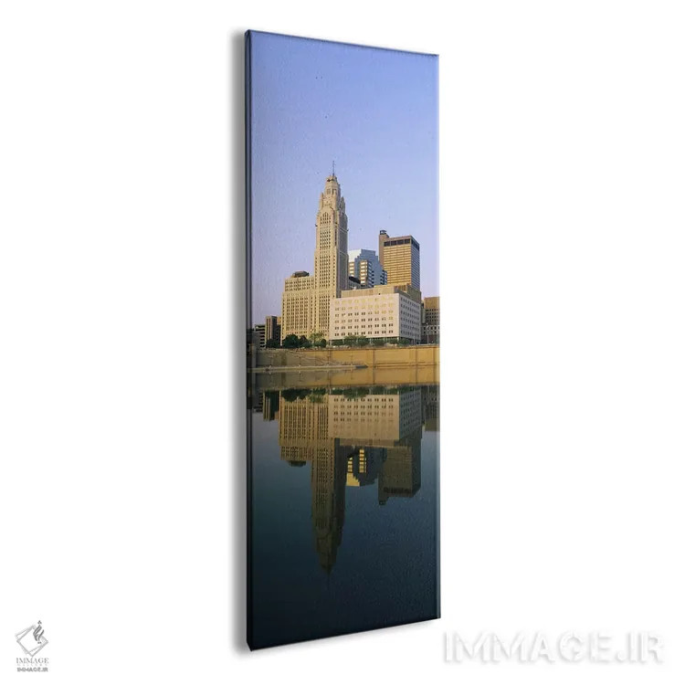تابلو دکوراتیو Scioto River, Columbus, Ohio, USA,انعکاس ساختمان ها در… اثر پانورامیک ایمجز - نمای پرسپکتیو محصول