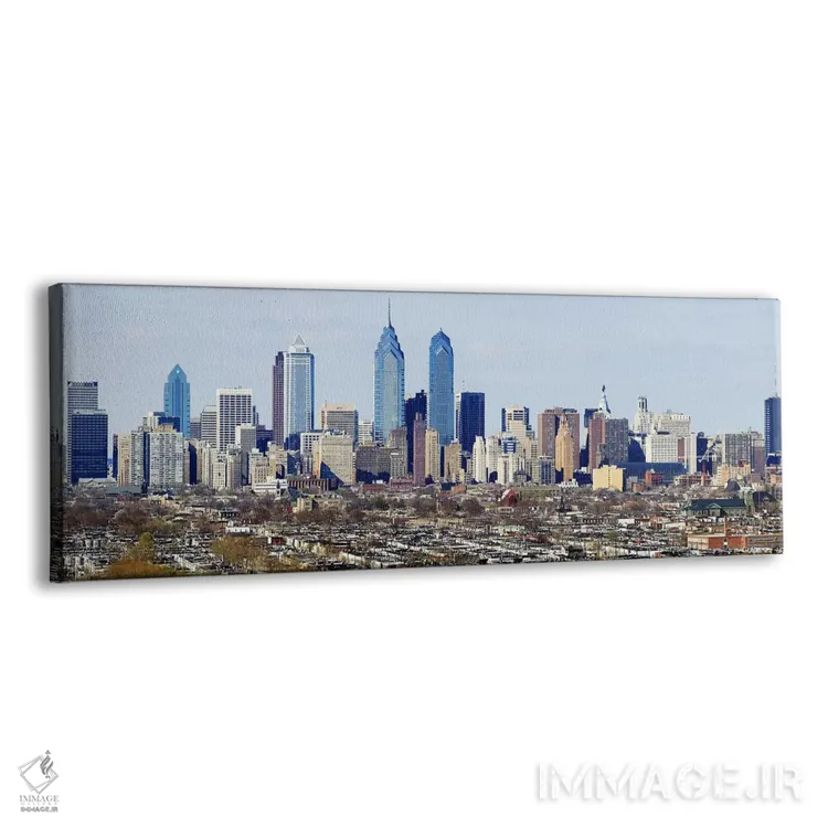 تابلو دکوراتیو Philadelphia, Pennsylvania, USA #4,آسمان خراش ها در شهر… اثر پانورامیک ایمجز - نمای پرسپکتیو محصول