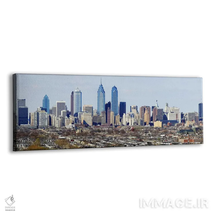 تابلو دکوراتیو Philadelphia, Pennsylvania, USA #4,آسمان خراش ها در شهر… اثر پانورامیک ایمجز - نمای پرسپکتیو محصول