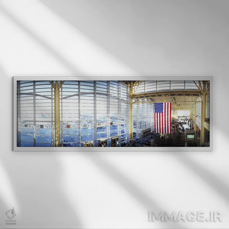 تابلو دکوراتیو Ronald Reagan Washington National Airport, Washington D… اثر پانورامیک ایمجز - نمای قابدار سفید