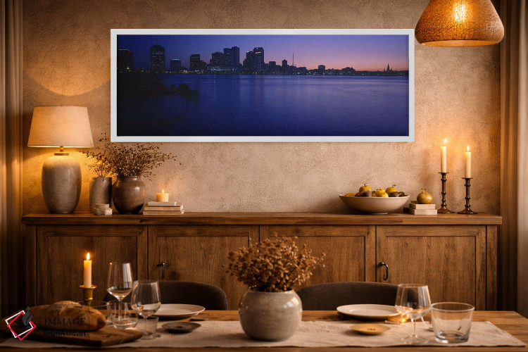 تابلو دکوراتیو New Orleans, Louisiana, USA,ساختمان ها کنار آب، نیواورل… اثر پانورامیک ایمجز - D3W