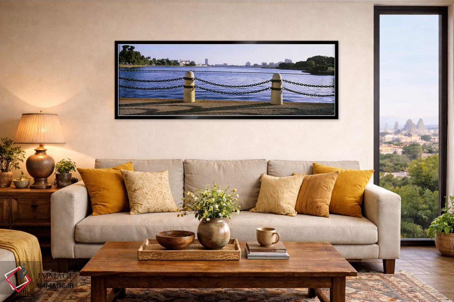تابلو دکوراتیو Lake Merritt, Oakland, California, USA,دریاچه در یک شهر… اثر پانورامیک ایمجز - D6B