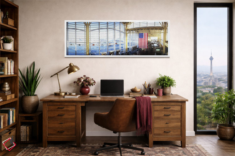 تابلو دکوراتیو Ronald Reagan Washington National Airport, Washington D… اثر پانورامیک ایمجز - D1W