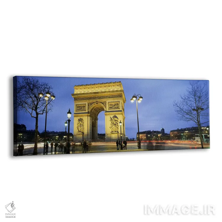 تابلو دکوراتیو Arc de Triomphe, Paris, France,گردشگران در حال قدم زدن… اثر پانورامیک ایمجز - نمای پرسپکتیو محصول