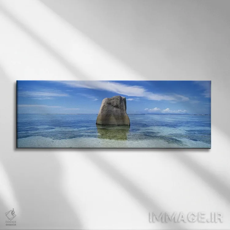 تابلو دکوراتیو Anse Source D'argent Beach, La Digue Island, Seychelles… اثر پانورامیک ایمجز - نمای روبهرو روی دیوار