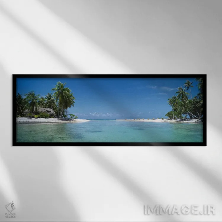 تابلو دکوراتیو Tikehau, Palliser Islands, French Polynesia,منظره گرمسی… اثر پانورامیک ایمجز - نمای قابدار مشکی