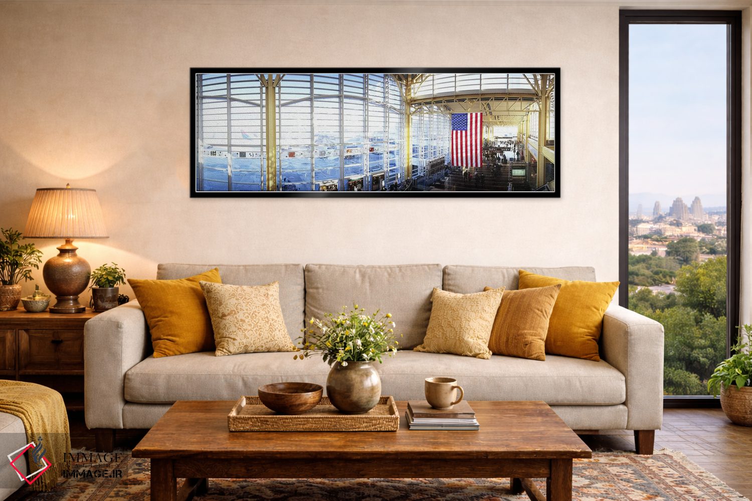 تابلو دکوراتیو Ronald Reagan Washington National Airport, Washington D… اثر پانورامیک ایمجز - D5B