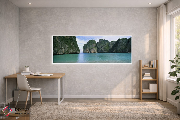 تابلو دکوراتیو Maya Bay, Ko Phi Phi Leh, Phi Phi Islands, Krabi Provin… اثر پانورامیک ایمجز - D1W
