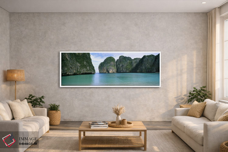 تابلو دکوراتیو Maya Bay, Ko Phi Phi Leh, Phi Phi Islands, Krabi Provin… اثر پانورامیک ایمجز - D2W