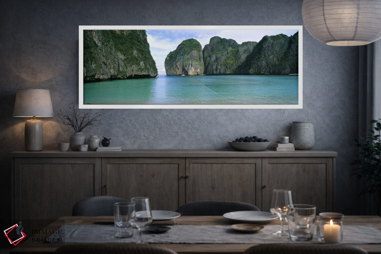 تابلو دکوراتیو Maya Bay, Ko Phi Phi Leh, Phi Phi Islands, Krabi Provin… اثر پانورامیک ایمجز - D3W