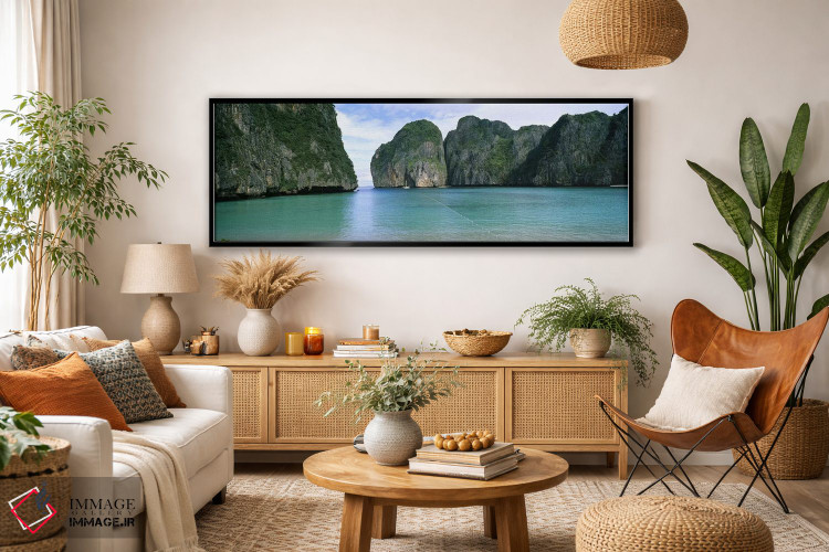 تابلو دکوراتیو Maya Bay, Ko Phi Phi Leh, Phi Phi Islands, Krabi Provin… اثر پانورامیک ایمجز - D4B